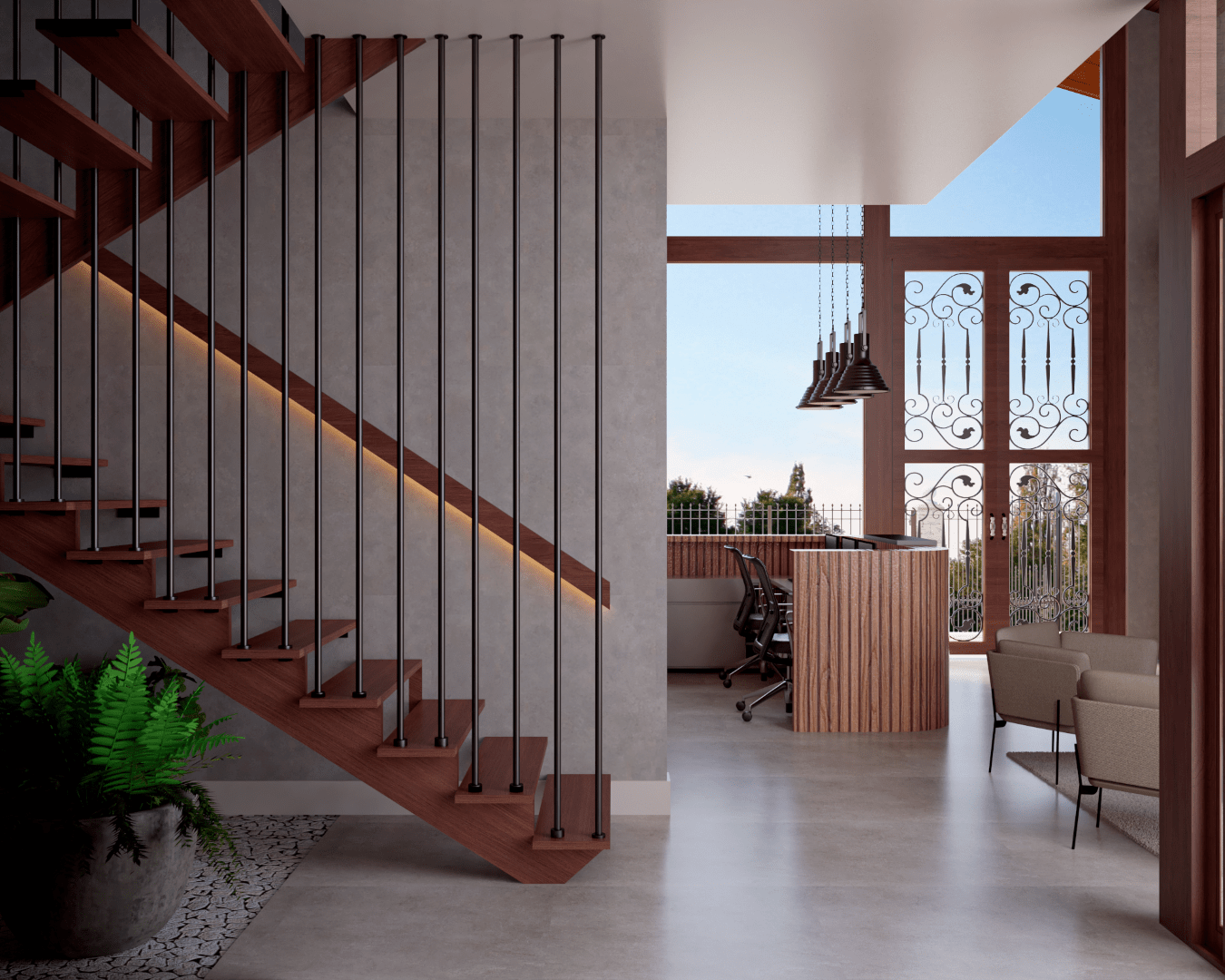 Moodboard de materiais e cores do projeto de interiores da pousada em Lavras Novas